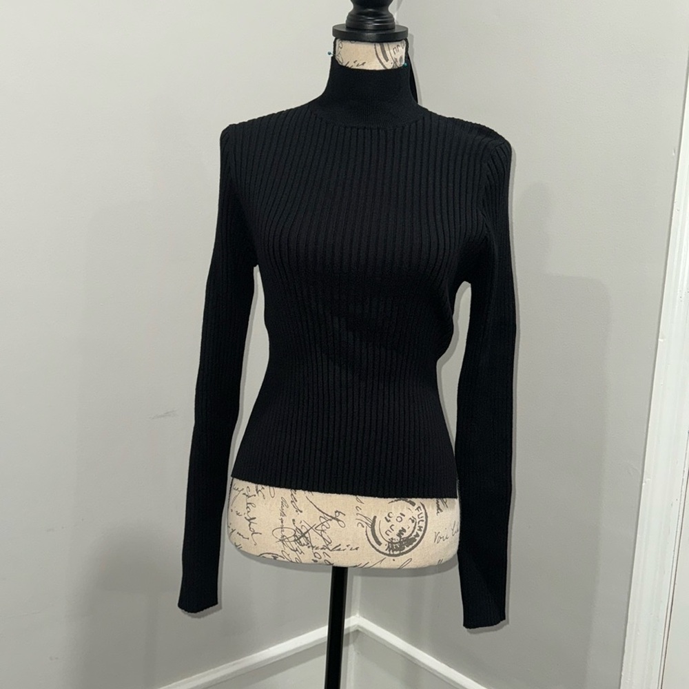 Forever 21 high neck open back sweater